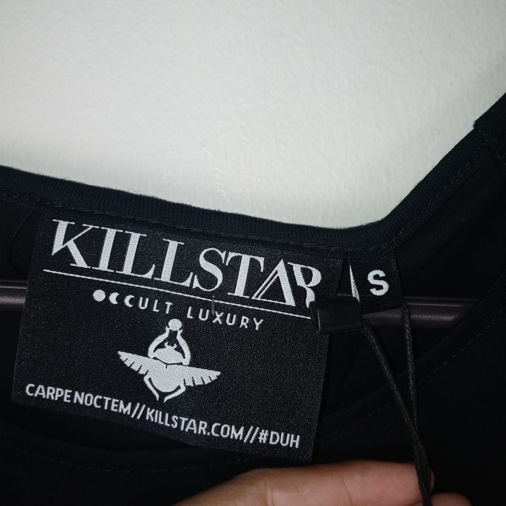 Killstar Cats Ladies Raglan T-Shirt Size S - Picture 7 of 14